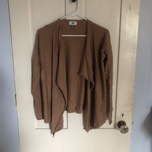 Brown/tan lightweight cardigan